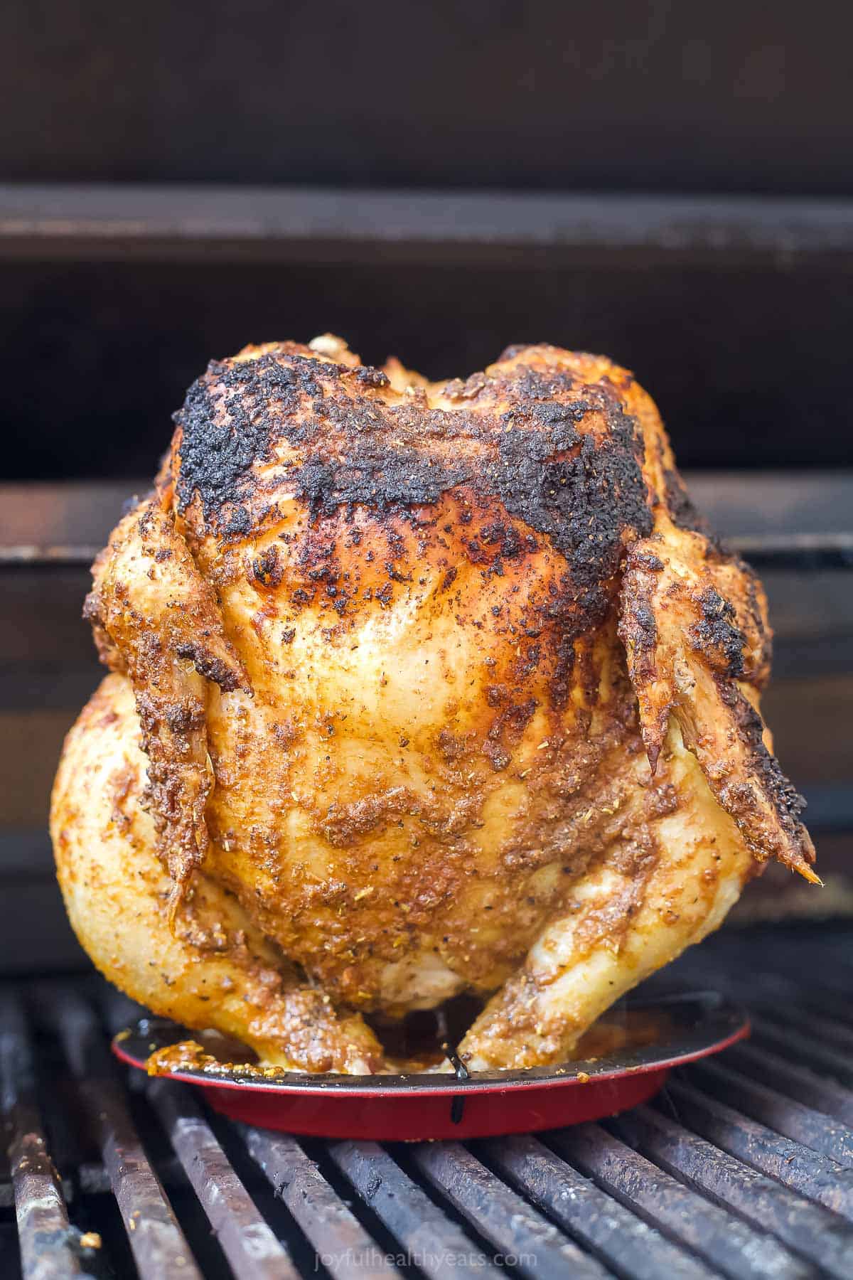 Vertically Grilled Whole Chicken