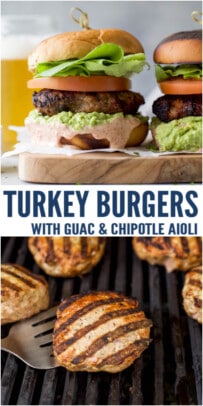 pinterest image for Southwestern Turkey Burgers