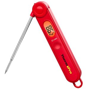 ThermoPro TP03 Digital Instant Read Meat Thermometer Kitchen Cooking Food Candy Thermometer with Backlight and Magnet for Oil Deep Fry BBQ Grill Smoker Thermometer