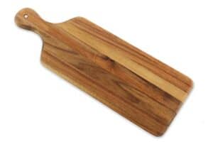 Villa Acacia Wooden Cheese Board and Bread Board, Classic Design - 17 x 6 Inch