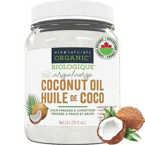 Viva Naturals Organic Extra Virgin Coconut Oil (54 Oz) - Non-Gmo Cold Pressed