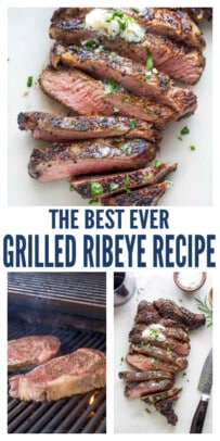 pinterest image for Grilled Ribeye