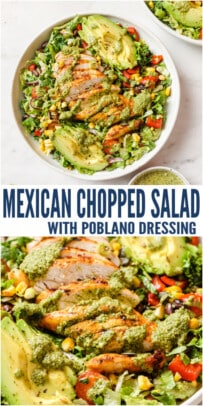 pinterest image for Mexican Chopped Salad