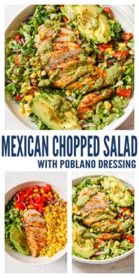 pinterest image for Mexican Chopped Salad