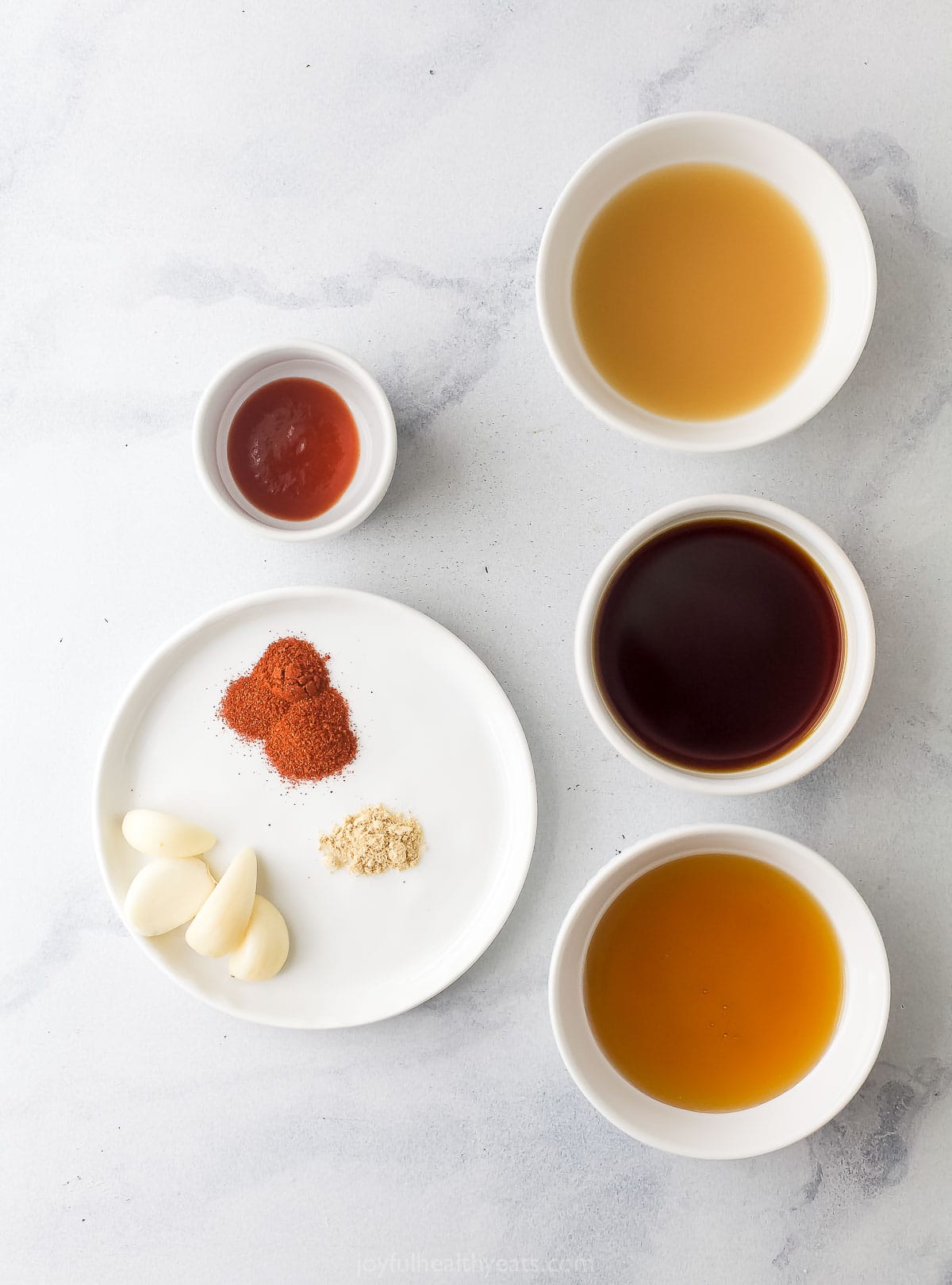 Ingredients for instant pot chicken thighs. 