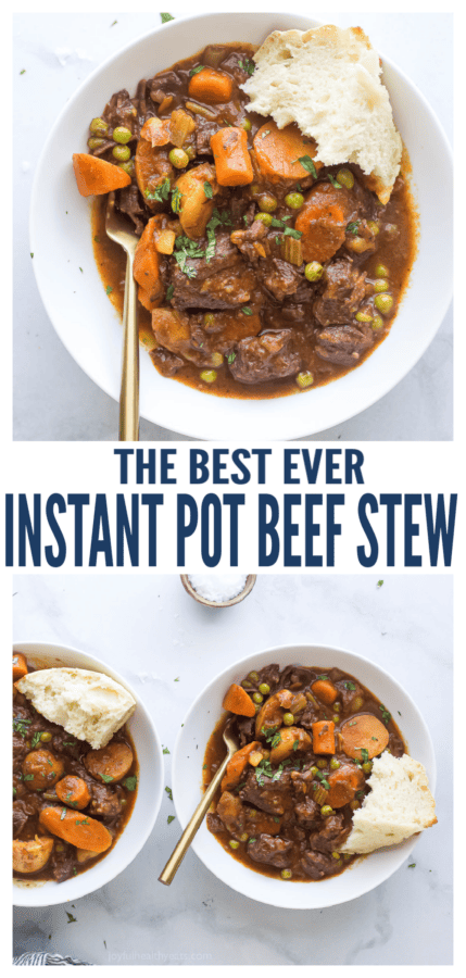 pinterest image for Instant Pot Beef Stew