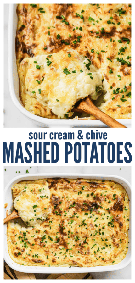 pinterest image for Sour Cream & Chive Mashed Potatoes