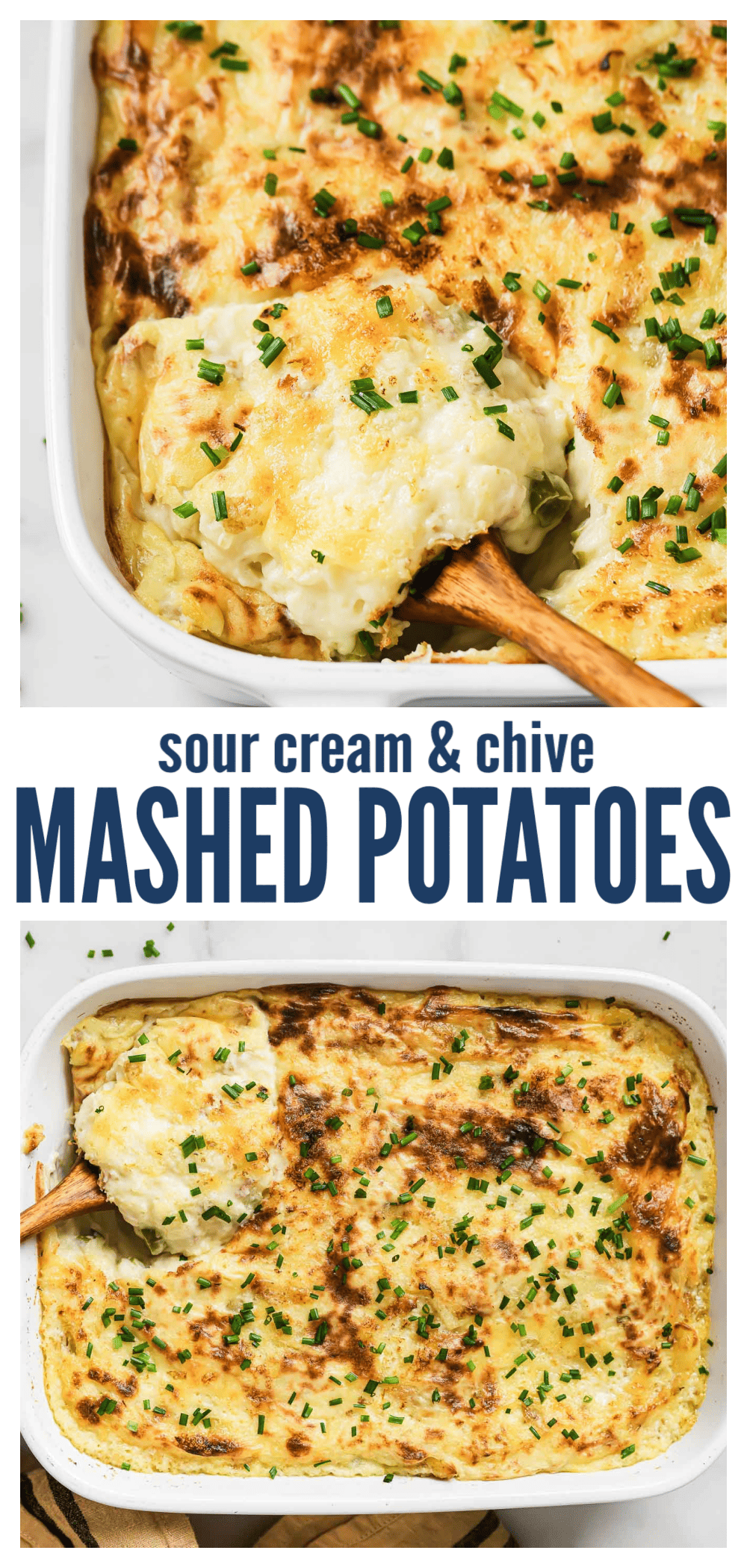 Sour Cream and Chive Mashed Potatoes | Joyful Healthy Eats