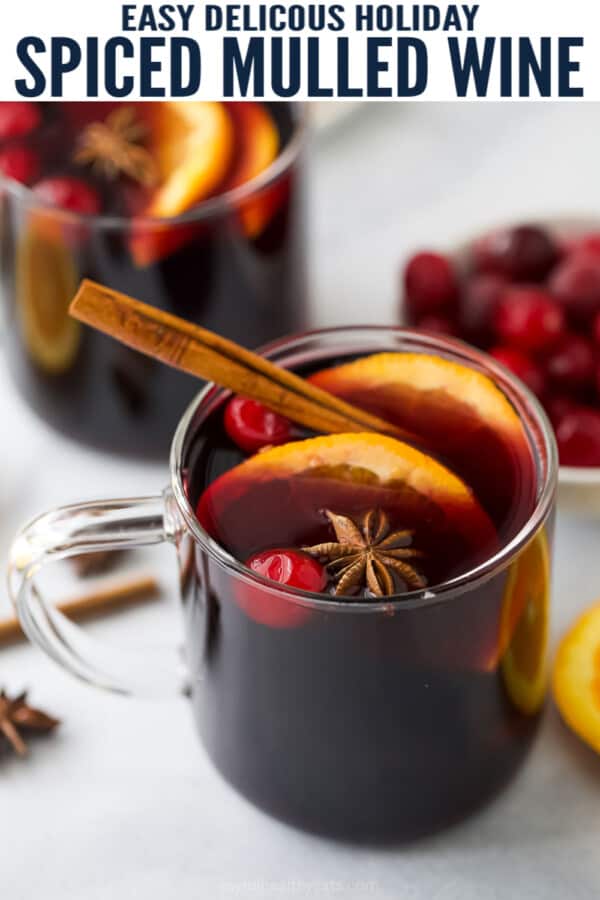 pinterest image for Spiced Mulled Wine