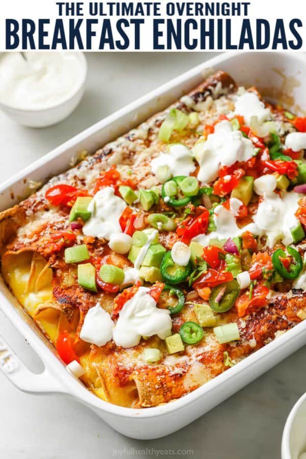 pinterest image for Breakfast Enchiladas Recipe