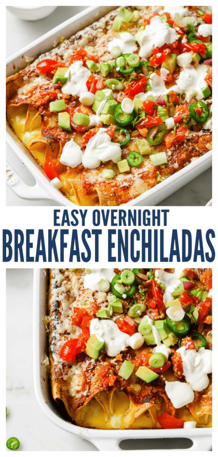 pinterest image for Breakfast Enchiladas Recipe