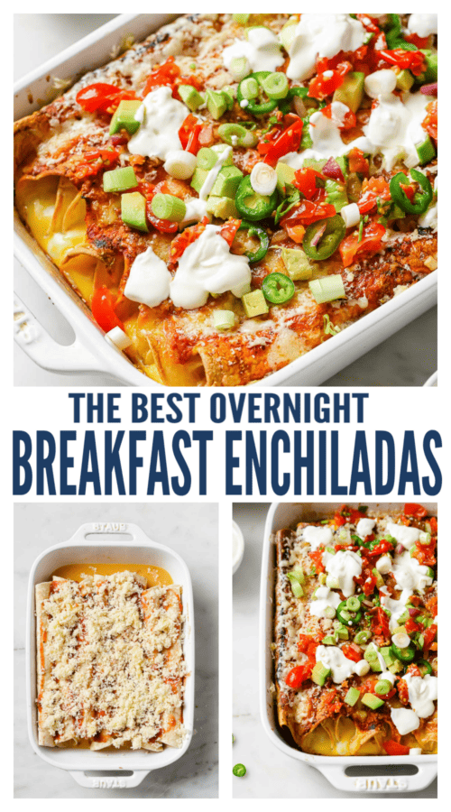 pinterest image for Breakfast Enchiladas Recipe