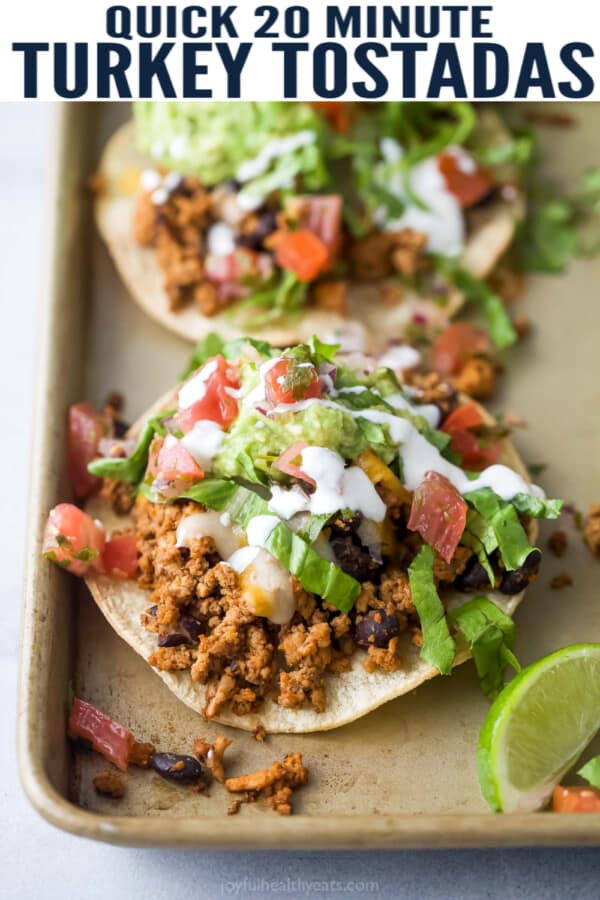 pinterest image for Turkey Tostadas