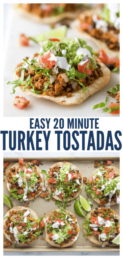 pinterest image for Turkey Tostadas