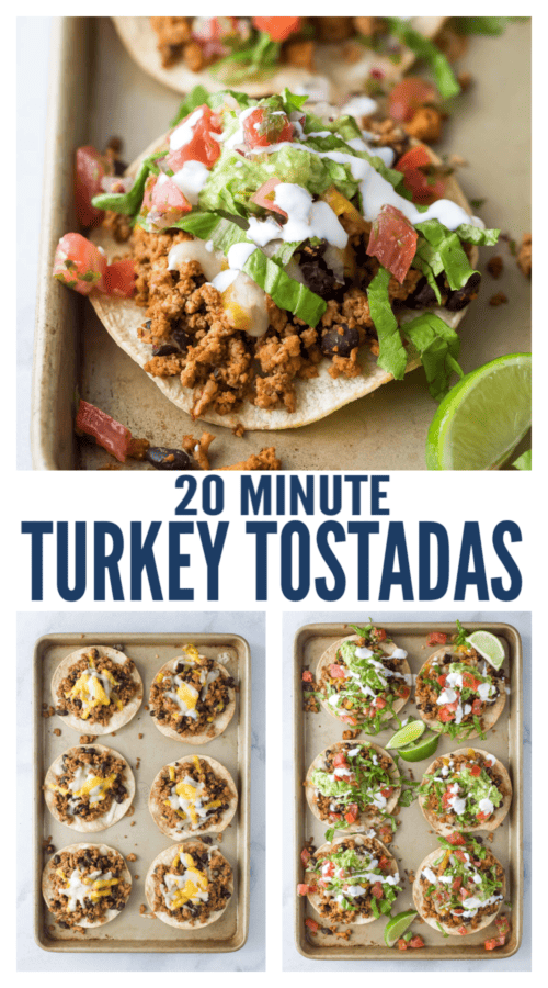 pinterest image for Turkey Tostadas