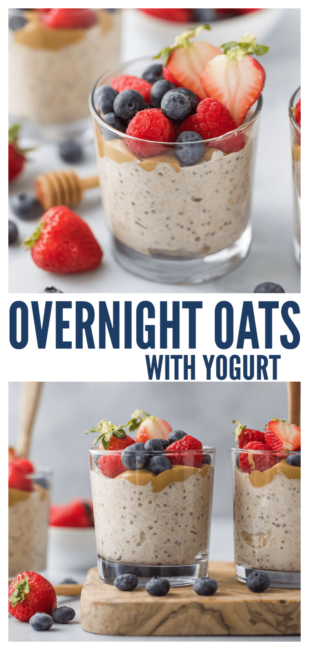 pinterest image for Overnight Oats with Yogurt