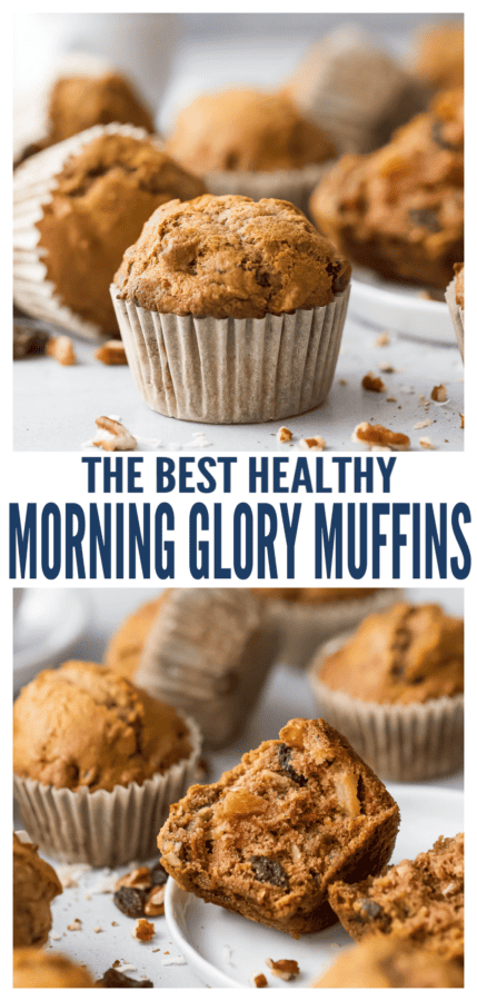 pinterest image for Morning Glory Muffins