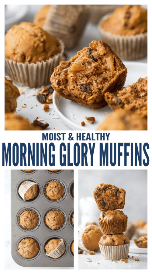 pinterest image for Morning Glory Muffins