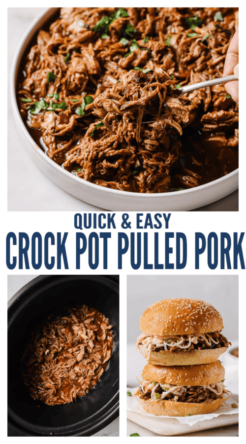 pinterest image for Crock Pot Pulled Pork