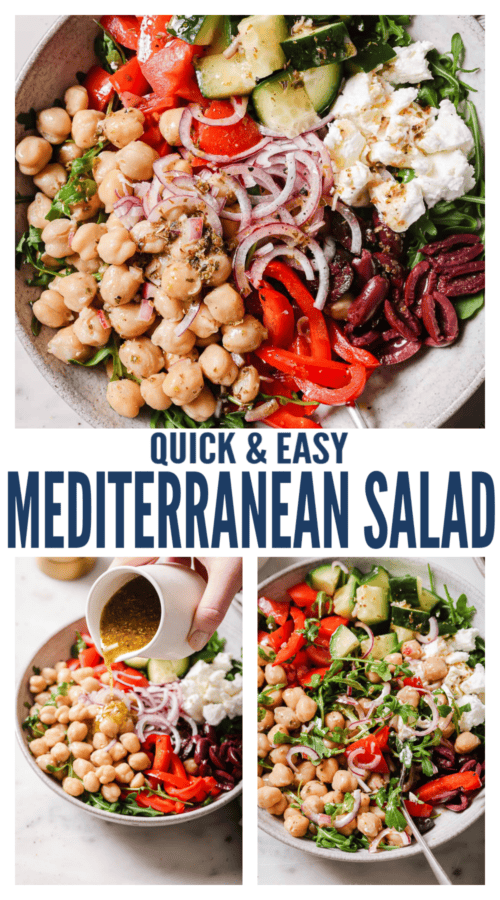 pinterest image for Mediterranean Salad