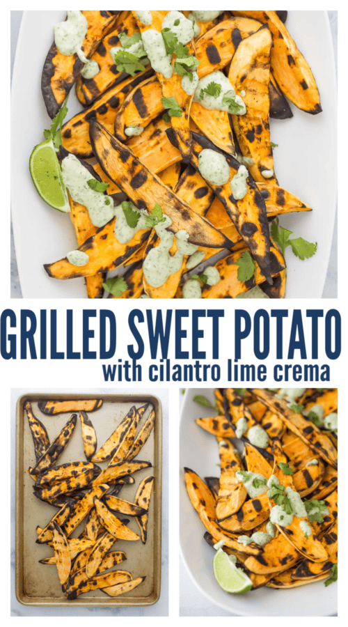 pinterest image for Grilled Sweet Potatoes