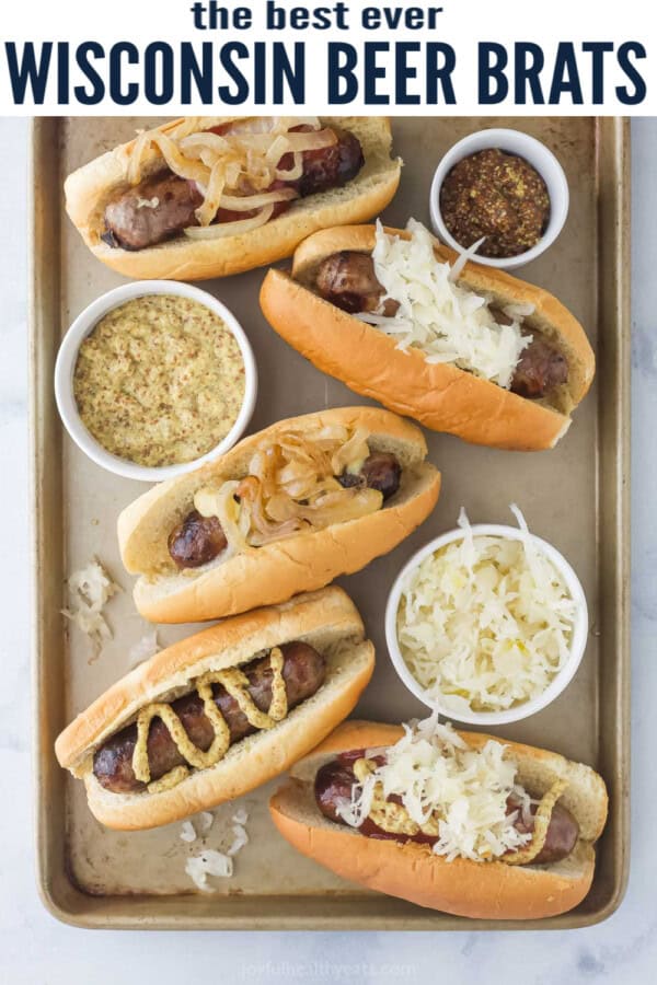 pinterest image for Wisconsin Beer Brats