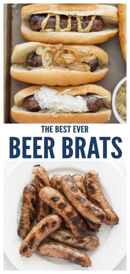 pinterest image for Wisconsin Beer Brats
