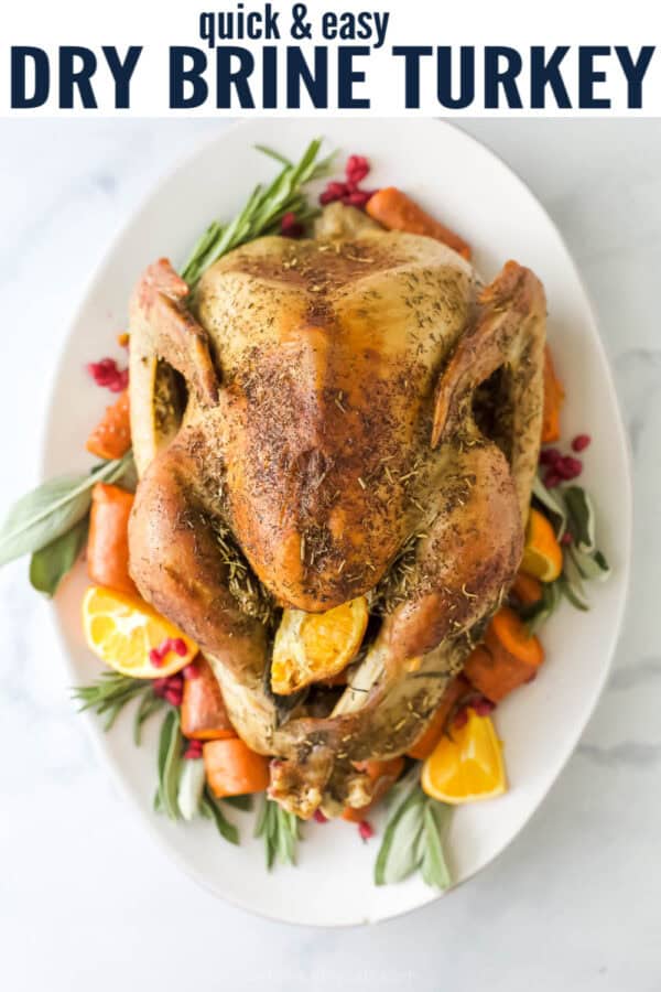 pinterest image for Dry Brine Turkey
