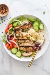 Greek Chicken Bowls Recipe | Joyful Healthy Eats