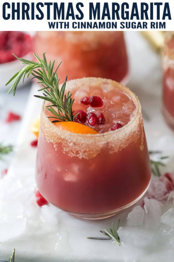 pinterest image for Christmas Margarita