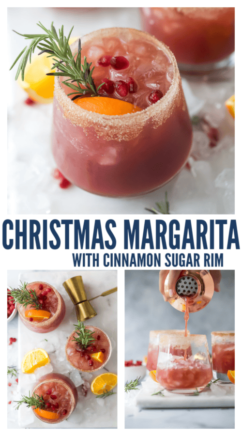 pinterest image for Christmas Margarita