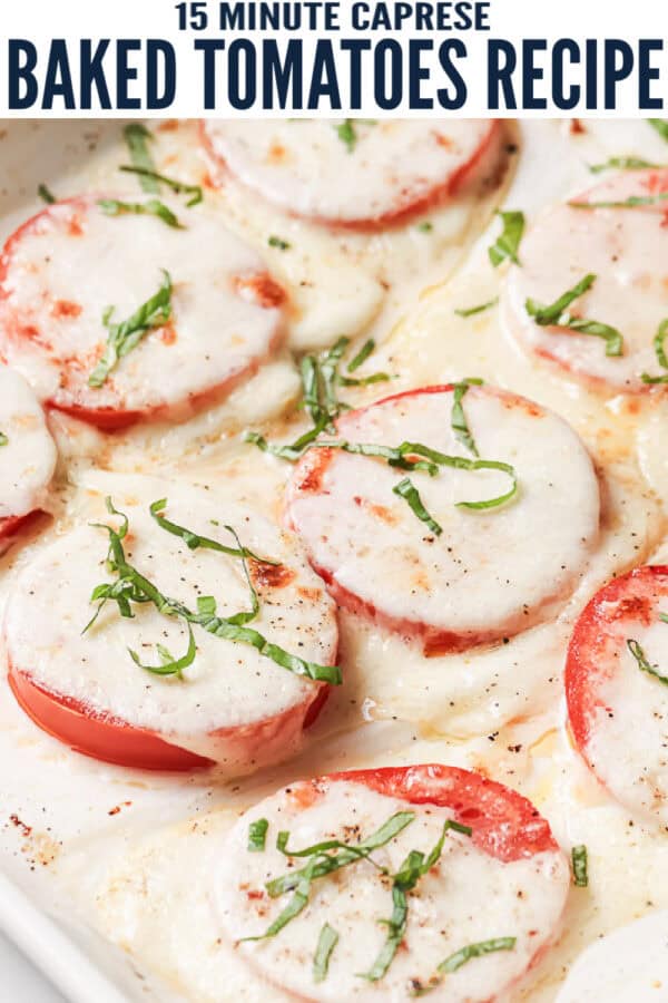 pinterest image for Baked Tomatoes