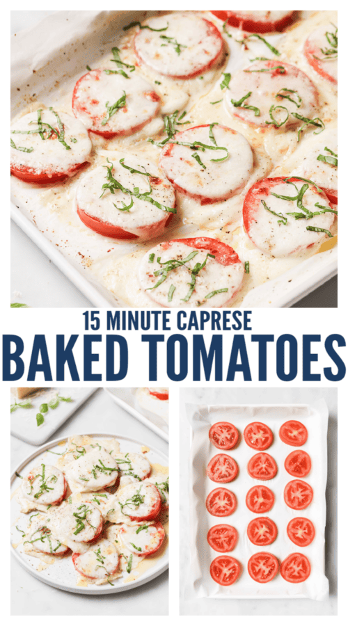 pinterest image for Baked Tomatoes