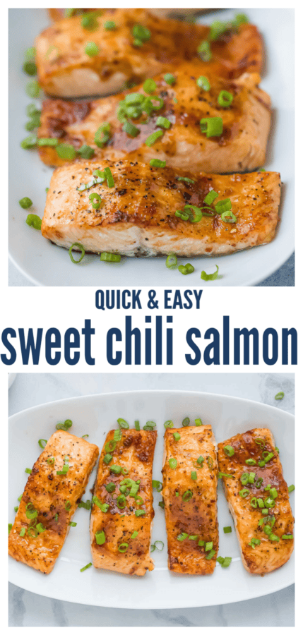 pinterest image for Sweet Chili Salmon