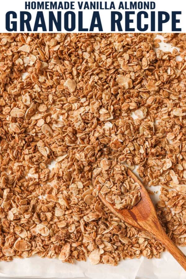 pinterest image for How to Make Homemade Granola