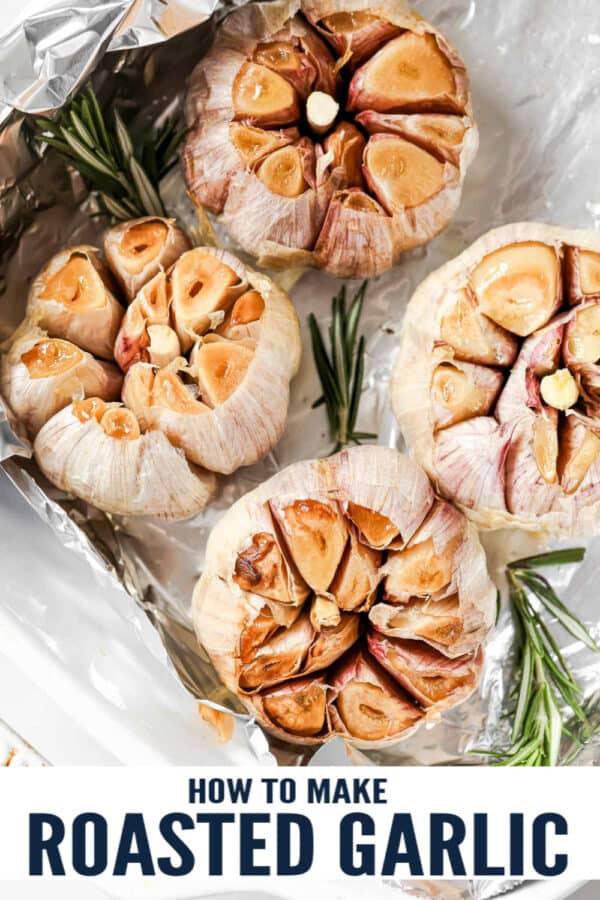 pinterest image for How to Roast Garlic