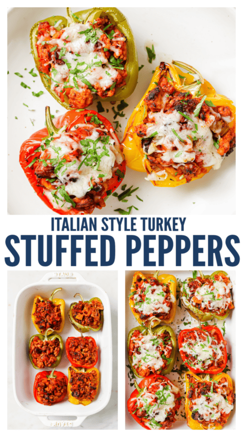 pinterest image for Italian-Style Stuffed Peppers