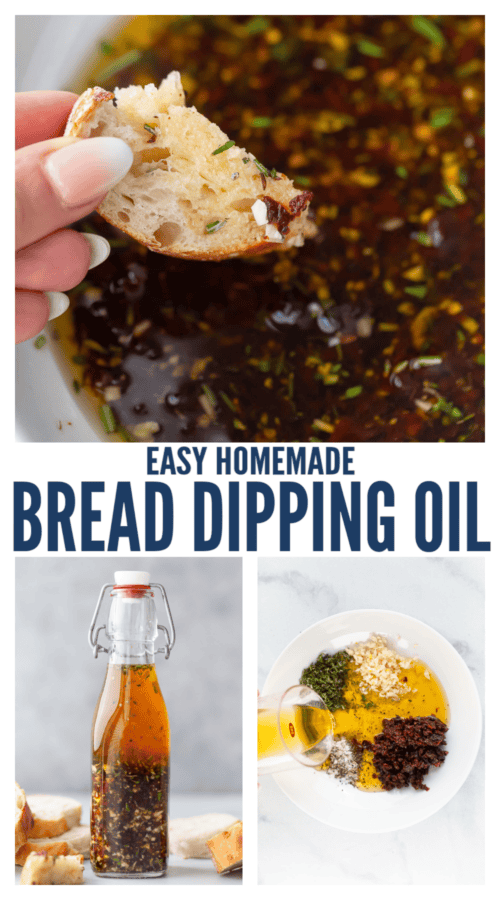 pinterest image for How to Make Bread Dipping Oil