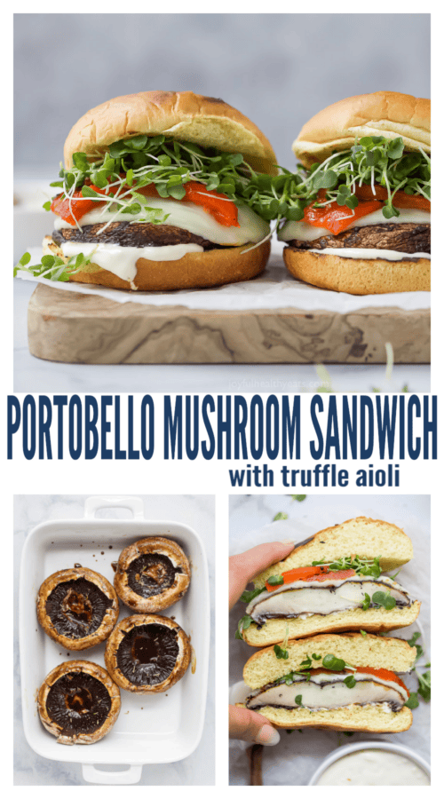 Pinterest figure for grilled portobillo mushroom sandwich