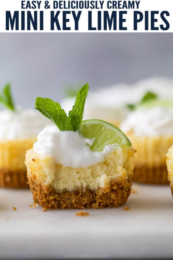 pinterest image for Mini Key Lime Pies
