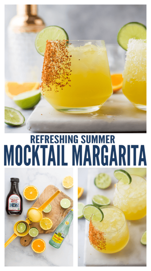 pinterest image for Margarita Mocktail