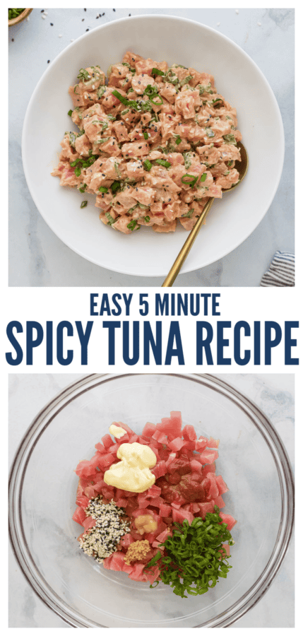 pinterest image for Spicy Tuna
