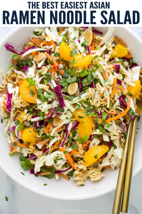 pinterest image for Ramen Noodle Salad