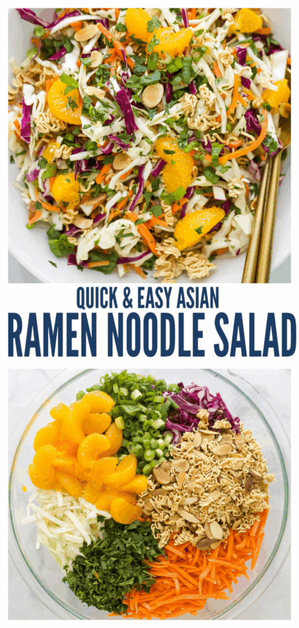 pinterest image for Ramen Noodle Salad