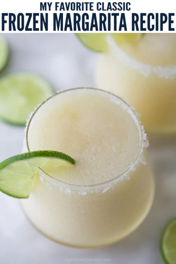 pinterest image for Frozen Margaritas