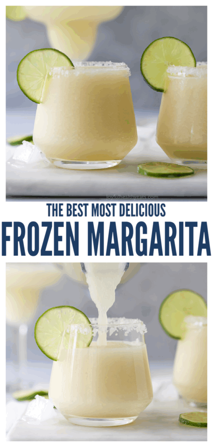 pinterest image for Frozen Margaritas