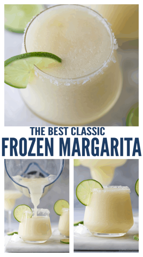 pinterest image for Frozen Margaritas