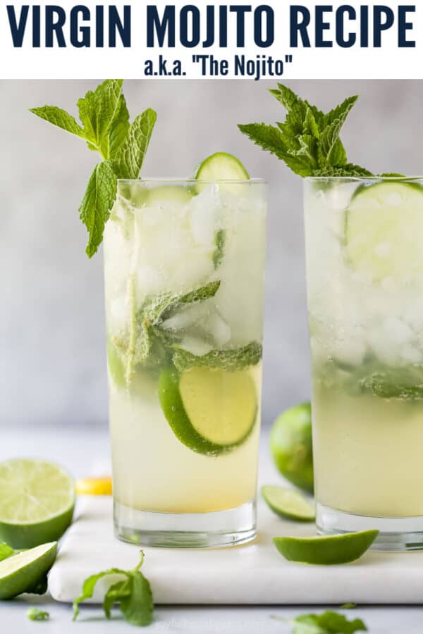 pinterest image for a Virgin Mojito
