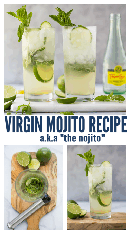 pinterest image for a Virgin Mojito