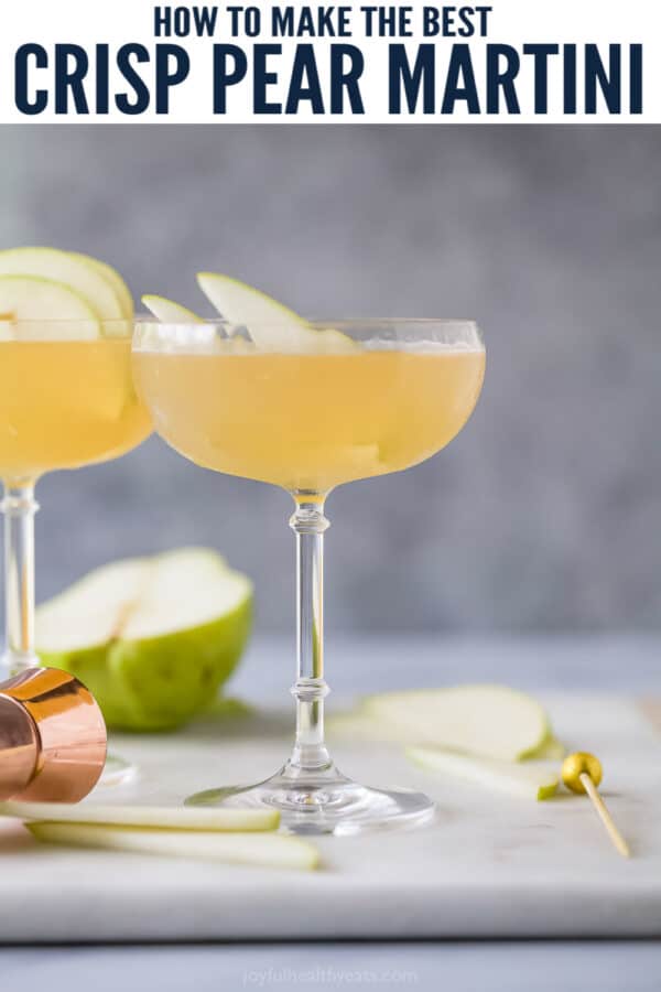 pinterest image for Pear Martini